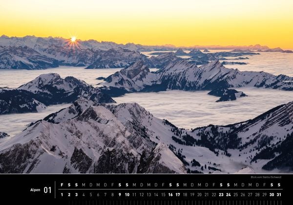Produktbild: Alpen Premiumkalender 2027