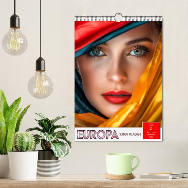 Produktbild: Europa zeigt Flagge (Wandkalender 2026 DIN A4 hoch), CALVENDO Monatskalender