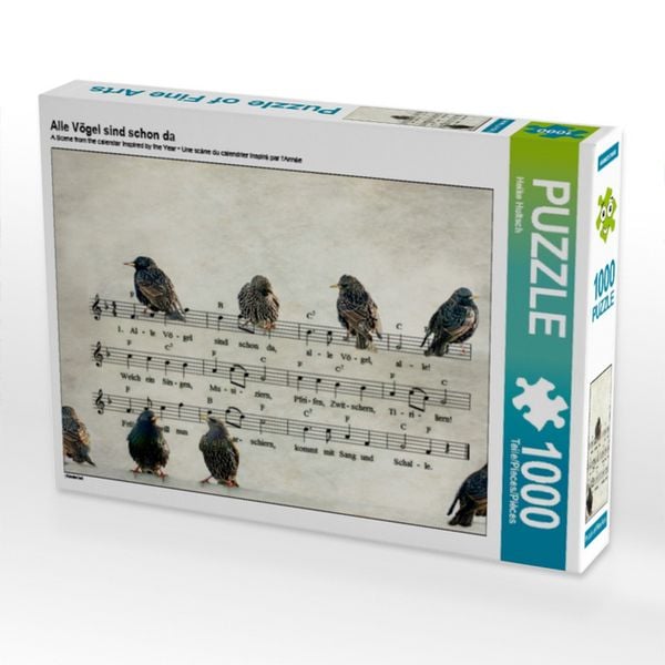 CALVENDO Puzzle Alle Vögel sind schon da | 1000 Teile Lege-Größe 64x48cm Foto-Puzzle für glückliche Stunden