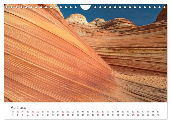 Produktbild: Paria Canyon - The Wave Naturwunder (Wandkalender 2026 DIN A4 quer), CALVENDO Monatskalender