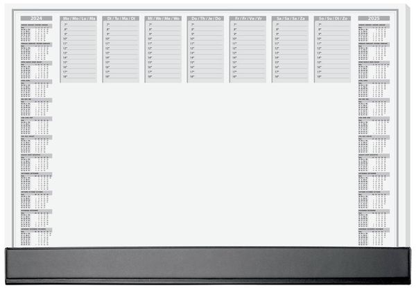 Sigel Office HO365 Schreibunterlage 2-Jahreskalender Schwarz, Weiß (B x H) 595 mm x 410 mm