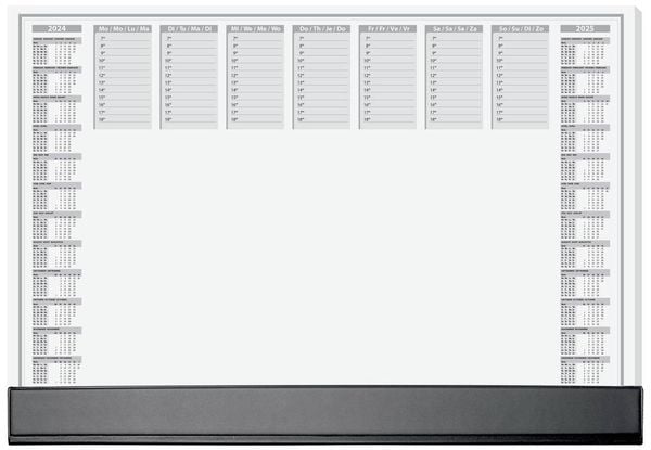 Sigel Office HO365 Schreibunterlage 2-Jahreskalender Schwarz, Weiß (B x H) 595mm x 410mm