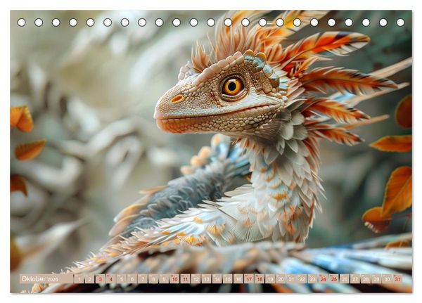 Produktbild: Dino-Babys (Tischkalender 2026 DIN A5 quer), CALVENDO Monatskalender