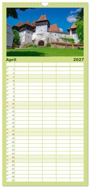 Produktbild: Familienplaner 2027 - Siebenb&uuml;rgen und das Fagaras Gebirge mit 5 Spalten (Wandkalender, 21 x 45 cm) CALVENDO