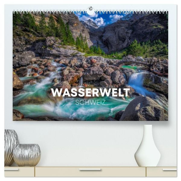 Wasserwelt Schweiz (hochwertiger Premium Wandkalender 2025 DIN A2 quer), Kunstdruck in Hochglanz