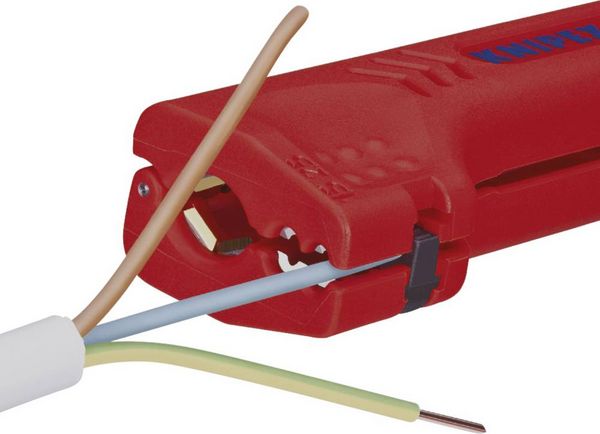 Produktbild: Knipex 16 90 130 SB Kabelentmanteler Geeignet f&uuml;r Rundkabel, Feuchtraumkabel 8 bis 13 mm 1.5 bis 2.5 mm&sup2;