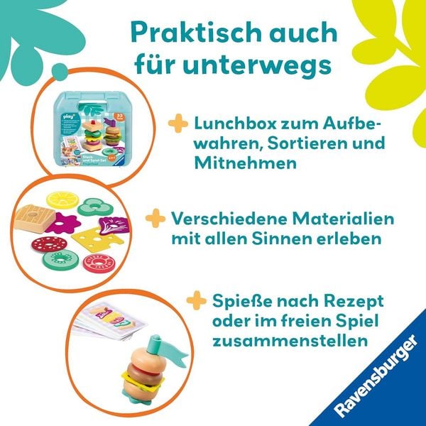 Produktbild: Play+ Steck- und Spiel-Set: Fingerfood - ab 1,5 Jahre