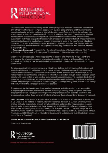 Produktbild: The Routledge Handbook of Green Social Work