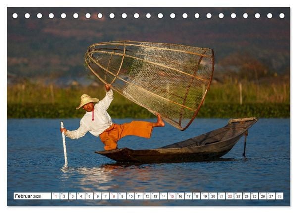 Produktbild: Wunderbares Myanmar (Tischkalender 2026 DIN A5 quer), CALVENDO Monatskalender