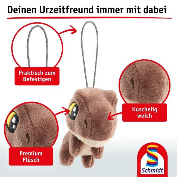 Produktbild: Jurassic World, T-Rex, 9 cm, Anh&auml;nger, 6 St&uuml;ck im Polybeutel