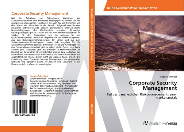 Corporate Security Management, Taschenbuch von Jürgen Schreiber, AV Akademikerverlag, 9783639634112