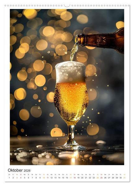 Produktbild: Cooles Bier - K&ouml;stliches aus der Natur. (Wandkalender 2026 DIN A2 hoch), CALVENDO Monatskalender