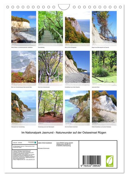 Produktbild: Im Nationalpark Jasmund - Naturwunder auf der Ostseeinsel R&uuml;gen (Wandkalender 2026 DIN A4 hoch), CALVENDO Monatskalender