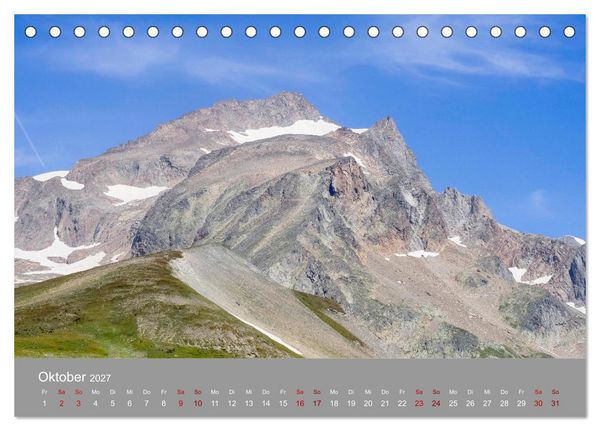 Produktbild: TMB - Mont Blanc (Tischkalender 2027 DIN A5 quer), CALVENDO Monatskalender
