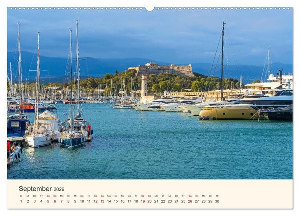 Produktbild: Wundersch&ouml;ne C&ocirc;te d'Azur (Wandkalender 2026 DIN A2 quer), CALVENDO Monatskalender