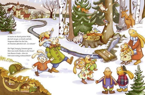 Produktbild: Wenn sieben kleine Weihnachtshasen mit Schwung durch die Adventszeit rasen