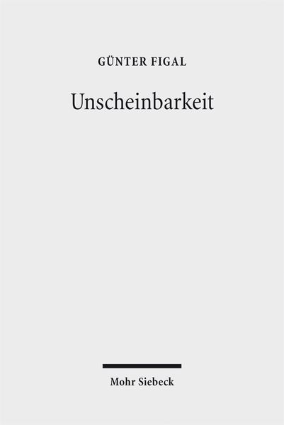 Produktbild: Unscheinbarkeit
