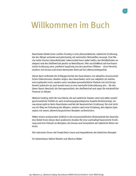 Produktbild: Medical Cooking: Basenfasten