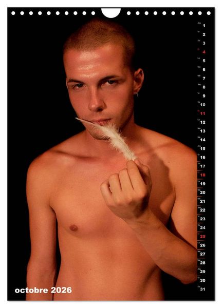 Produktbild: Minets, charmes et beaut&eacute;s de jeunes mecs (Calendrier mural 2026 DIN A4 horizontal), CALVENDO calendrier mensuel