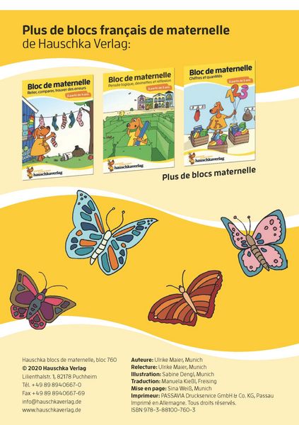 Produktbild: Bloc de maternelle &agrave; partir de 4 ans - Mon cahier d'ecole maternelle - coloriage enfant - cahier vacances 4 ans
