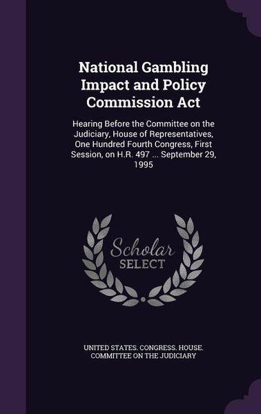 Produktbild: National Gambling Impact and Policy Commission Act