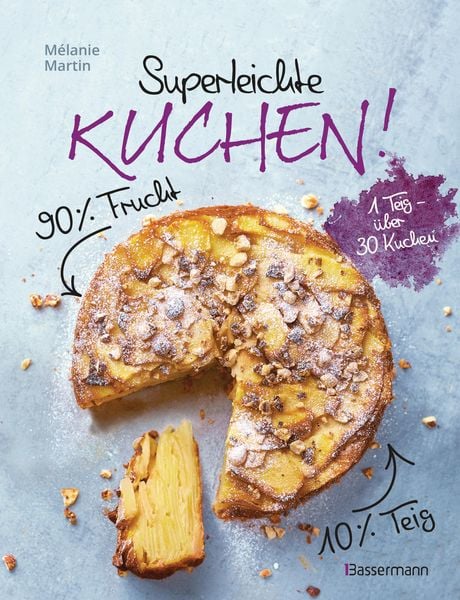 Produktbild: Superleichte Kuchen! 90% Frucht, 10% Teig. &Uuml;ber 30 einfache Kuchenrezepte mit einem Grundteig