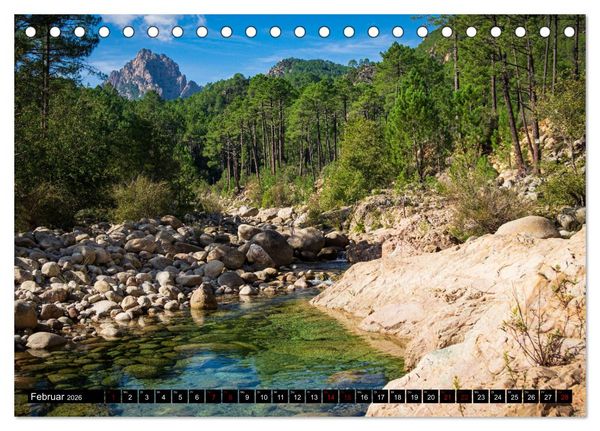 Produktbild: Korsika Wild und Frei (Tischkalender 2026 DIN A5 quer), CALVENDO Monatskalender