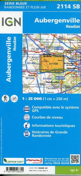 Produktbild: Aubergenville-Houdan 1:25 000