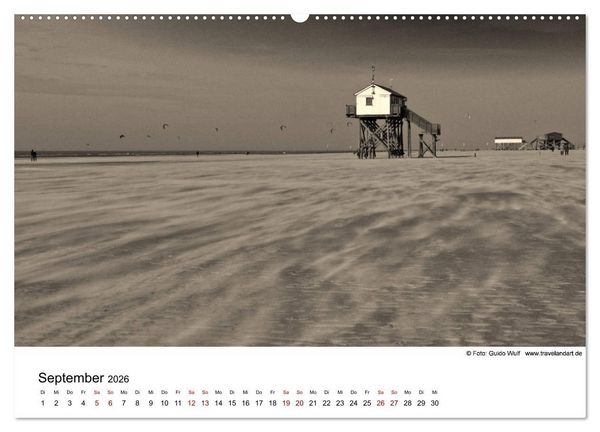Produktbild: Sankt Peter-Ording. Ein Traum an der Nordsee (hochwertiger Premium Wandkalender 2026 DIN A2 quer), Kunstdruck in Hochglanz