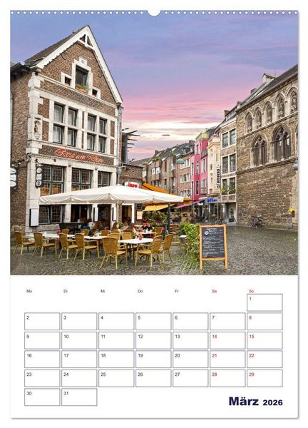 Produktbild: Zauberhaftes Aachen (Wandkalender 2026 DIN A2 hoch), CALVENDO Monatskalender