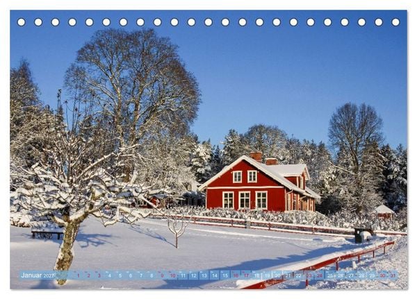 Produktbild: Verzaubertes Schweden (Tischkalender 2027 DIN A5 quer), CALVENDO Monatskalender