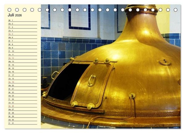 Produktbild: Bier. Die Kunst des Bierbrauens. Impressionen (Tischkalender 2026 DIN A5 quer), CALVENDO Monatskalender