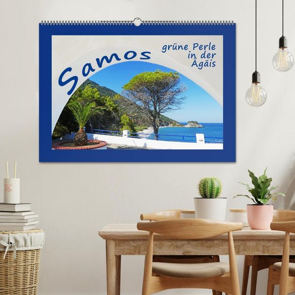 Produktbild: Samos - gr&uuml;ne Perle in der &Auml;g&auml;is (Wandkalender 2026 DIN A2 quer), CALVENDO Monatskalender