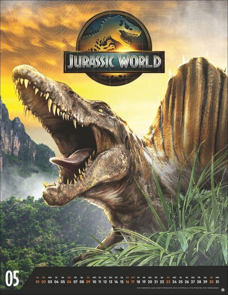 Produktbild: Jurassic Filmplakate Posterkalender 2027
