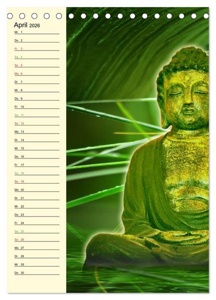 Produktbild: Buddha (Tischkalender 2026 DIN A5 hoch), CALVENDO Monatskalender