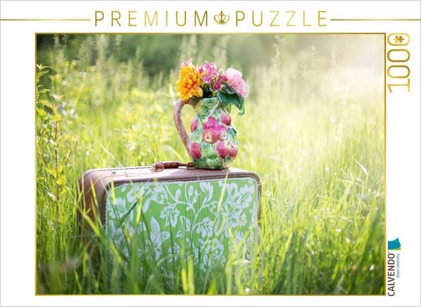 Produktbild: CALVENDO Puzzle Ein Bild aus dem Kalender Cottage Summer. Farben der Landschaft | 1000 Teile Lege-Gr&ouml;&szlig;e 64x48cm Foto-Puzzle f&uuml;r gl&uuml;ckliche Stunden
