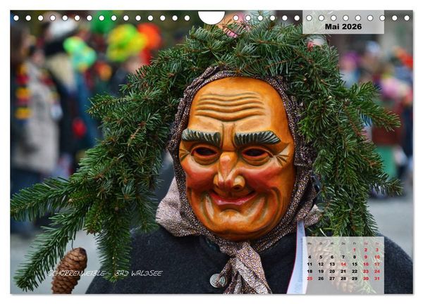 Produktbild: Schw&auml;bisch alemannische Fasnet (Wandkalender 2026 DIN A4 quer), CALVENDO Monatskalender