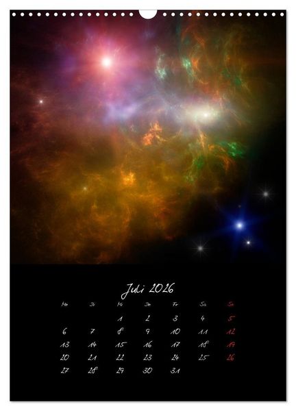 Produktbild: Die gro&szlig;e Reise in dem Universum (Wandkalender 2026 DIN A3 hoch), CALVENDO Monatskalender