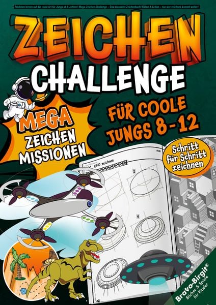 Produktbild: Mega-Zeichen-Challenge f&uuml;r coole Jungs von 8-12 Jahren