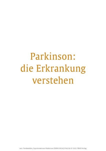 Produktbild: Expertenwissen: Parkinson