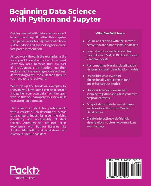 Produktbild: Beginning Data Analysis with Python And Jupyter
