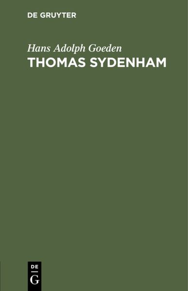 Produktbild: Thomas Sydenham