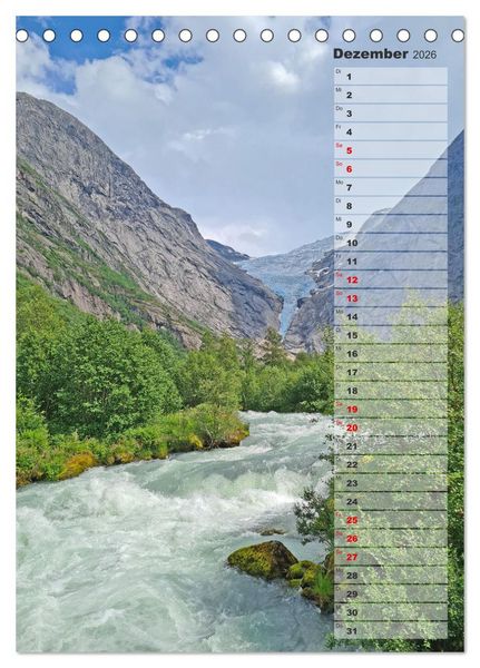 Produktbild: Skandinavien entdecken - Von Schweden nach Norwegen mit dem Wohnmobil (Tischkalender 2026 DIN A5 hoch), CALVENDO Monatskalender
