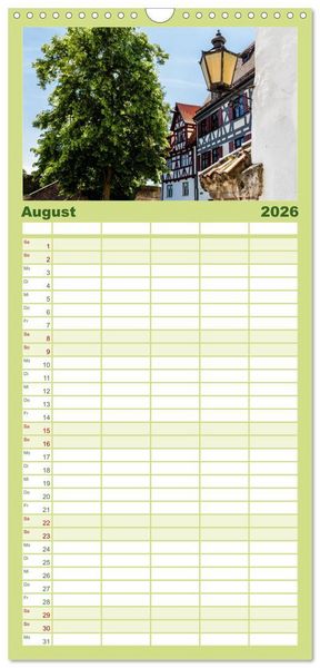 Produktbild: Familienplaner 2026 - Ulm einfach liebenswert mit 5 Spalten (Wandkalender, 21 x 45 cm) CALVENDO