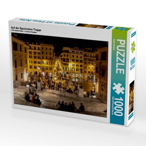 CALVENDO Puzzle Auf der Spanischen Treppe | 1000 Teile Lege-Größe 64x48cm Foto-Puzzle für glückliche Stunden