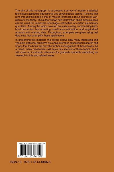 Produktbild: Models for Uncertainty in Educational Testing