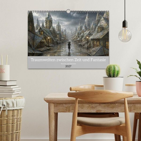 Produktbild: Traumwelten zwischen Zeit und Fantasie (Wandkalender 2027 DIN A3 quer), CALVENDO Monatskalender