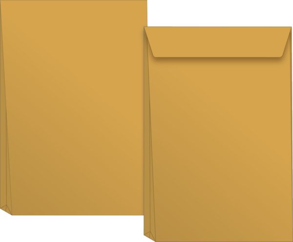 Produktbild: Brunnen Versandtasche B4 NatronKraft Falte ( Bodentiefe 4cm)