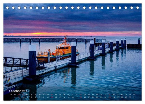 Produktbild: Impressionen vom JadeWeserPort (Tischkalender 2026 DIN A5 quer), CALVENDO Monatskalender