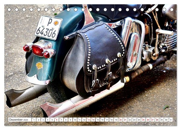 Produktbild: Harley-Davidson - Eine Kultmarke in Kuba (Tischkalender 2025 DIN A5 quer), CALVENDO Monatskalender